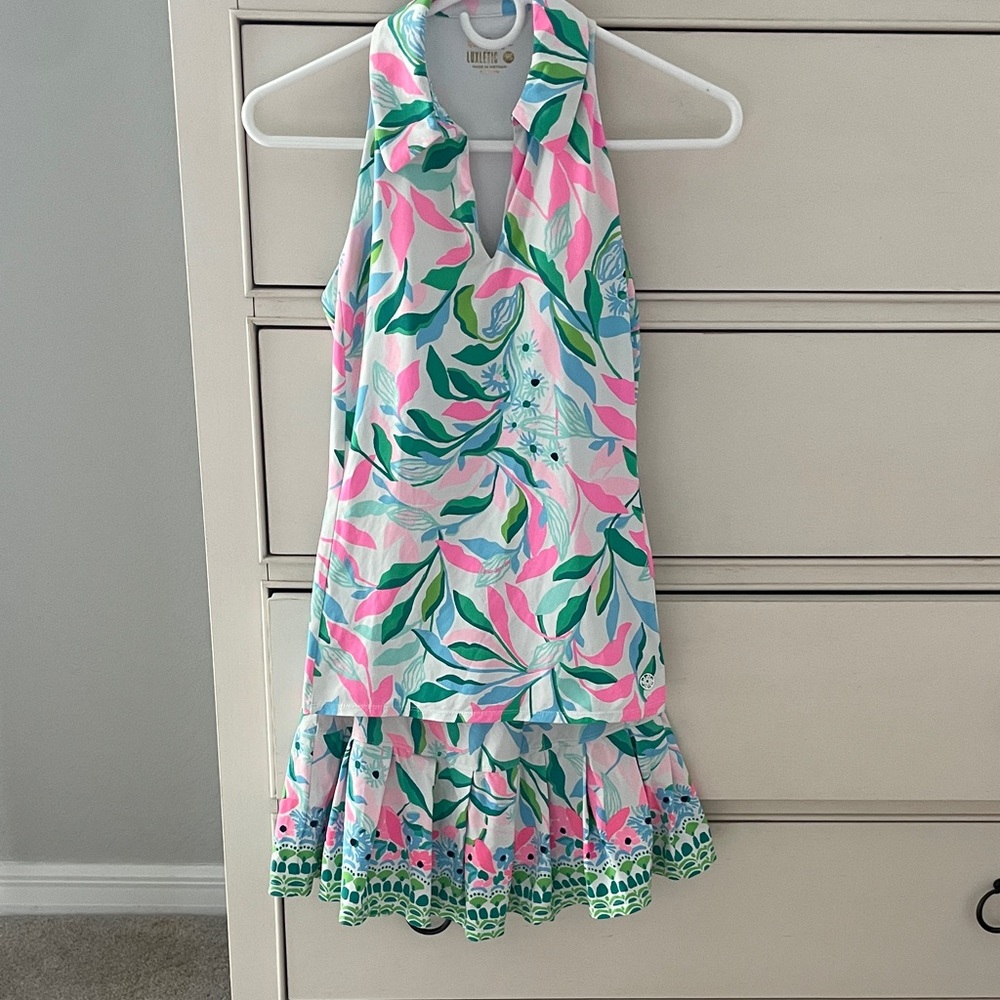 Lilly Pulitzer Luxletic Top and skirt - Picture 3 of 4